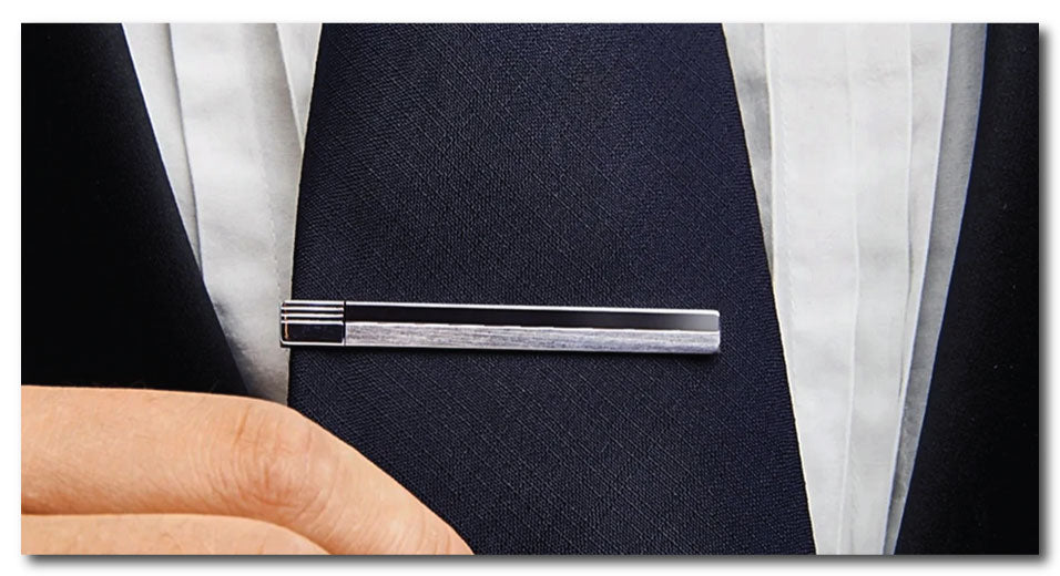 YADOCA 10-12 stuks dasspeld stropdashouder heren stropdas slim stropdas set business & gift box, messing