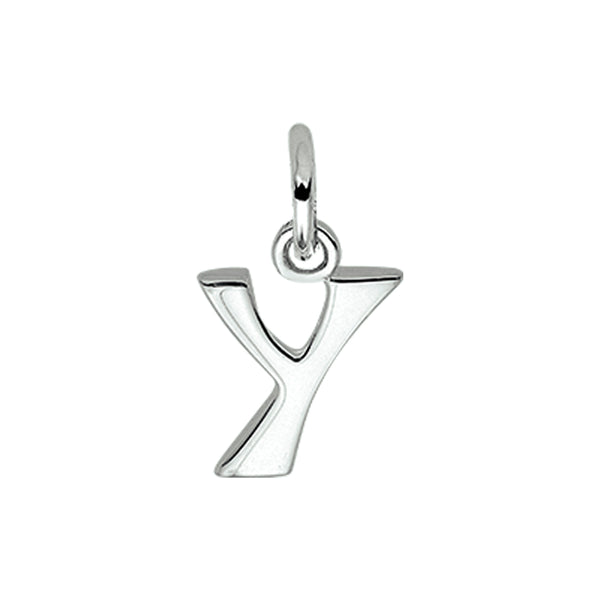 925 Zilveren letter hanger - Letter Y - 9 x 12 mm