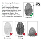 Dubbele Dog tag inclusief ketting - Stainless Steel - Vingerafdruk gravure