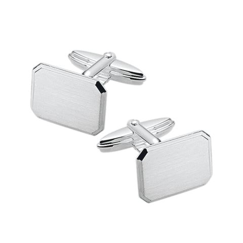 Gerhodineerd Zilveren Manchetknopen