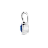 1 Hanger Met Geboortesteen Zilver Gerhodineerd - Formaat 5.5 x 11mm