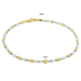 Staafjes 2,0 Mm Goud (Bicolor Goud Geel/Wit)