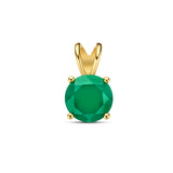 Hanger Groen Agaat 0.93ct Goud (Geelgoud)