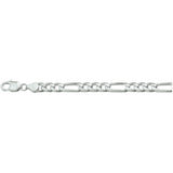 Herenarmband 6.5mm van 925 Zilver, Figaro schakel - Lengte 21cm