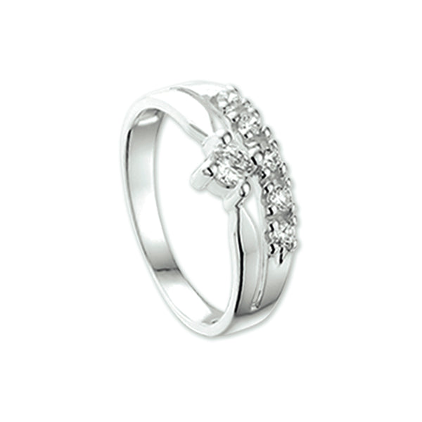 Ring Zirkonia Goud (Witgoud)