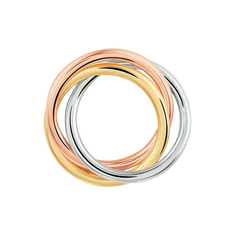 Hanger Tricolor Goud (Tricolor Goud Geel/Wit/Rosé)