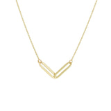 Geelgouden collier lengte 41cm+4 - Element Ankerschakels - Anker 0.9 mm - 14Krt. Goud