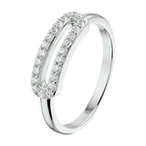 Ring Zirkonia Zilver Gerhodineerd