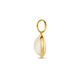 14 Karaat Geelgouden hanger met Maansteen - Formaat 9.5 x 18.5 mm