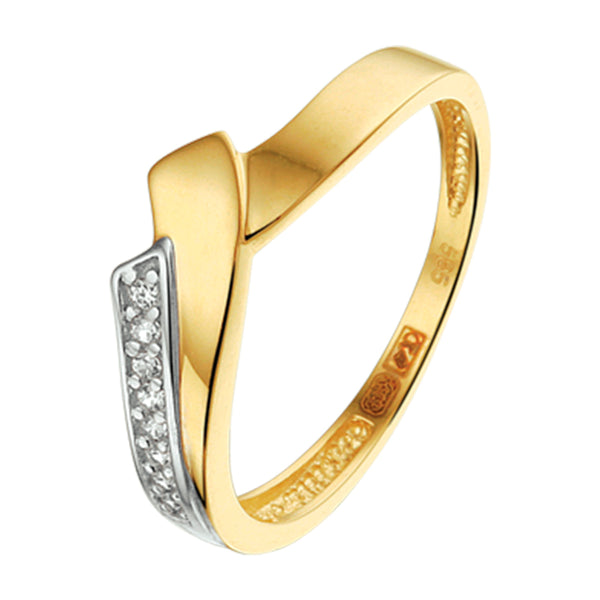 Ring Zirkonia Goud (Geelgoud)