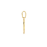 Ronde Hanger Gediamanteerd van 14 Karaat Geelgoud - Diameter 12mm