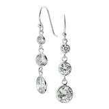 Oorhangers Franse Haak van Gerhodineerd Zilver met Zirkonia - Formaat 6.5x16mm
