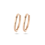 14 Karaat Roségouden Klapoorringen Diameter 14mm en Breedte 1.5mm