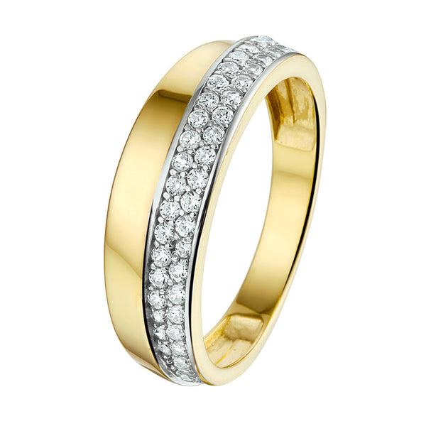 Ring Zirkonia Goud (Geelgoud)
