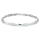 Damesarmband 5.5mm van Gerhodineerd Zilver, Fantasieschakel - Lengte 20cm