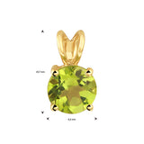 Hanger Peridot 1.00ct Goud (Geelgoud)