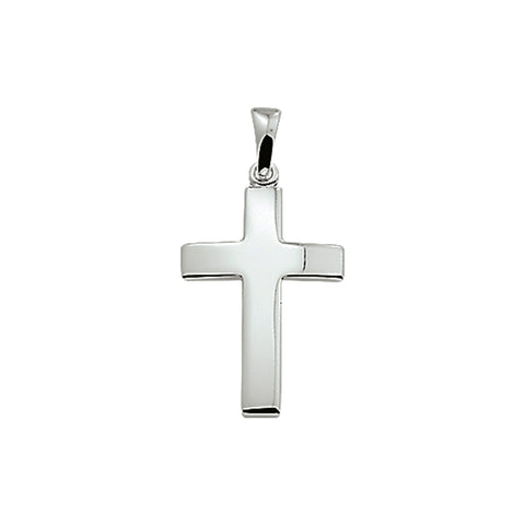 925 Zilveren Kruis hanger, 12 x 20.5 mm