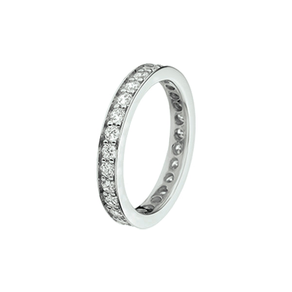 Aanschuifring Zirkonia Zilver Gerhodineerd