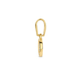 Ronde Hanger met Zirkonia van 14 Karaat Geelgoud - Diameter 6.5mm