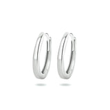14 Karaat Witgouden Klapoorringen Diameter 13.5mm en Breedte 2mm