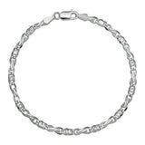 Damesarmband van 925 Zilver, Valkenoog schakel 3.5mm - Lengte 18cm