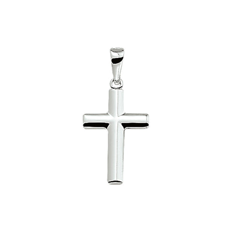 925 Zilveren Kruis hanger - 12 x 20.5 mm