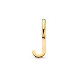 Letter J - Hanger van 14 Karaat Geelgoud - 3 x 9.5 mm