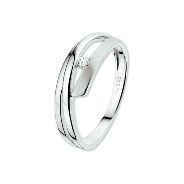 Ring Zirkonia Goud (Witgoud)
