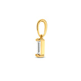 14 Karaat Geelgouden Hanger met Zirkonia - Formaat 5x12mm