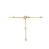 Geelgouden collier lengte 40cm+4 - Bolletjes 2.5 mm - Anker 1 mm - 14Krt. Goud