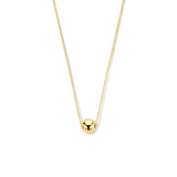 Geelgouden collier lengte 40cm+1.5 - Hanger Bol 0,5 mm - Venetiaans 0.5 mm - 14Krt. Goud