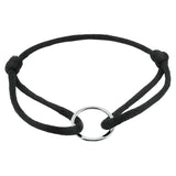 Damesarmband met Gerhodineerd Zilveren Element - Lengte 13+13cm