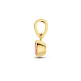 Hanger met Geboortesteen Oktober | Toermalijn met 14 Karaat Geelgoud - Formaat 5 x 11mm