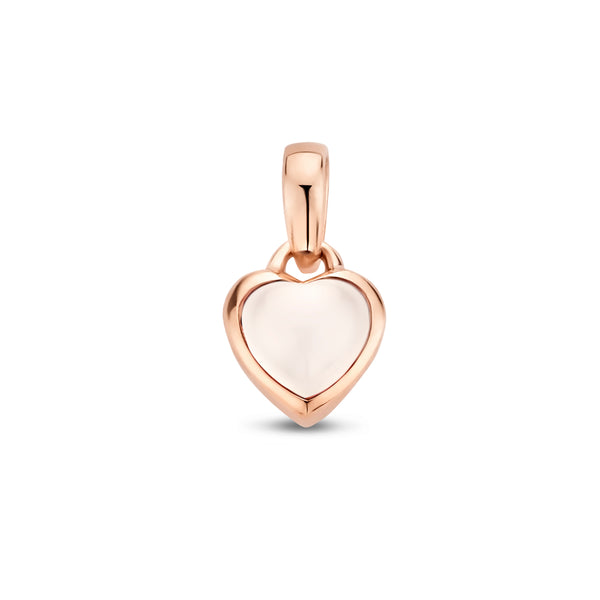 Hanger Hart Maansteen 0.40ct Goud (Roségoud)