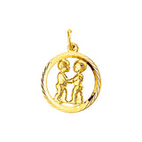 Hanger Sterrenbeeld Gediamanteerd Goud (Geelgoud)