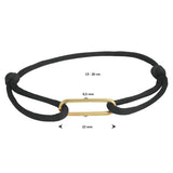 Damesarmband  met 14 Karaat Gouden Element 6.5mm - Lengte 13+13cm