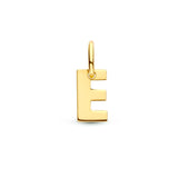 Letter E - Hanger van 14 Karaat Geelgoud - 3.5 x 6 mm