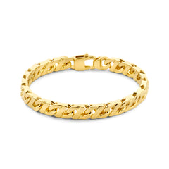 Gouden armband gourmet schakel