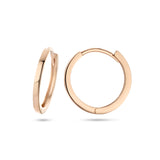 14 Karaat Roségouden Klapoorringen Diameter 14mm en Breedte 1.5mm
