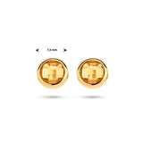 Oorknoppen Citrien 1.40ct (2x 0.70ct) Goud (Geelgoud)