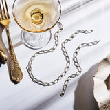 Collier 7,2 Mm 45 Cm Zilver Gerhodineerd