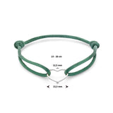 Damesarmband met Gerhodineerd Zilveren Hart - Lengte 13+13cm