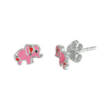 Oorknoppen Olifant Zilver Gerhodineerd