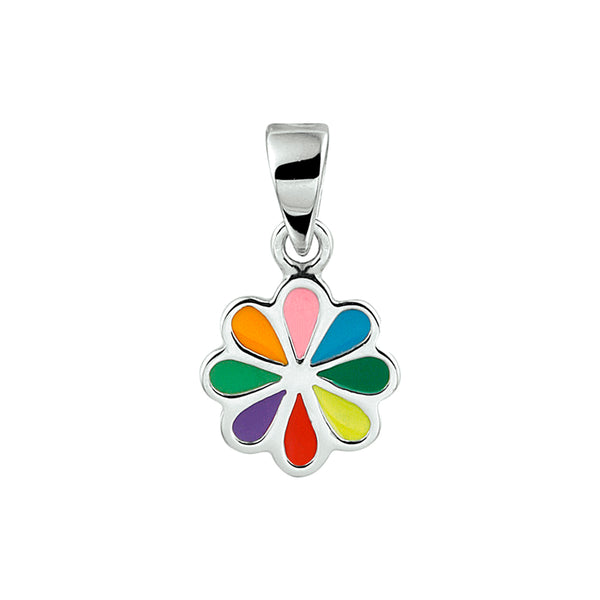 Hanger Bloem Zilver Gerhodineerd