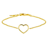Armband Hart 17   18,5 Cm Goud (Geelgoud)