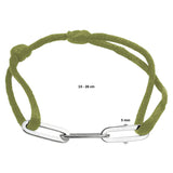 Damesarmband met Gerhodineerd Zilveren Elementen - Lengte 13+13cm