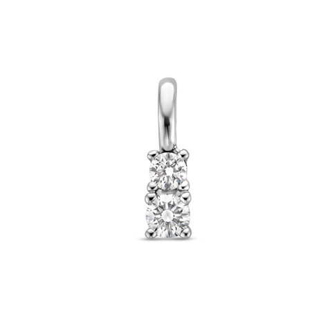 Hanger Diamant 0.10ct H Si Goud (Witgoud)