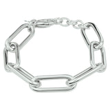 Armband Anker 12 Mm 18,5 + 2 Cm Zilver Gerhodineerd