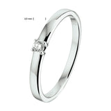 Ring Diamant 0.05ct H Si Goud (Witgoud)