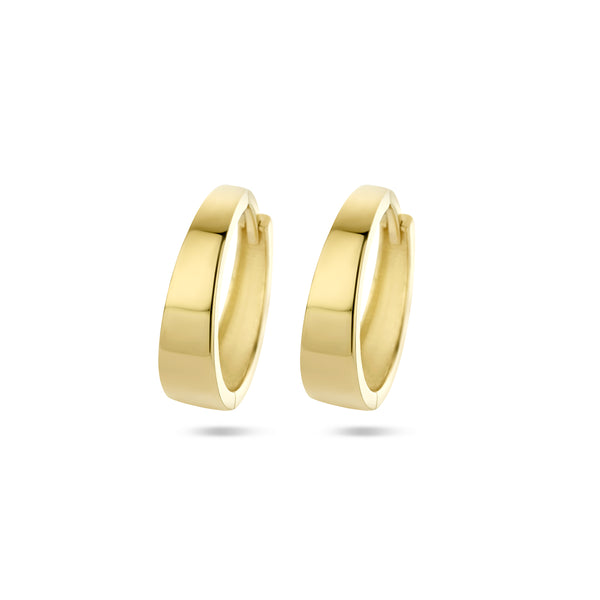 14 Karaat Geelgouden Klapoorringen - Hoogte 14.5mm